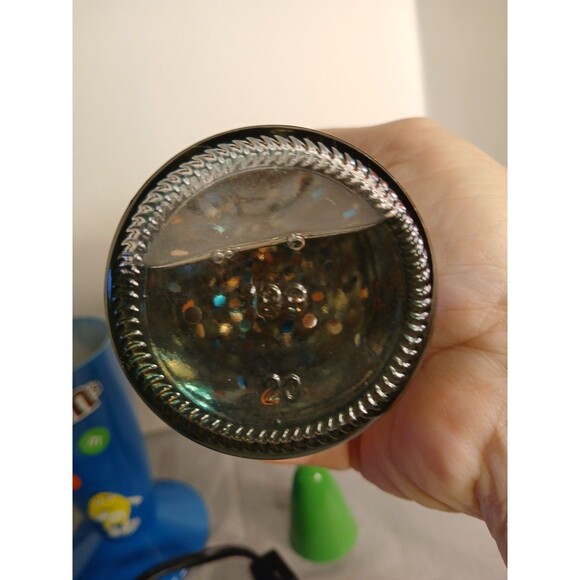 M & M`s Glitter Glow Lava Lamp 2011 Retro Light Works/ With Bulb Tested Works - Picture 16 of 16